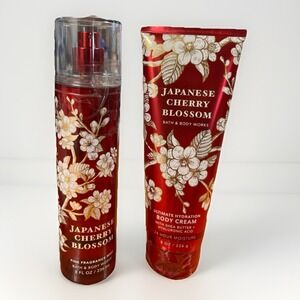 BATH & BODY WORKS JAPANESE CHERRY BLOSSOM FINE FRAGRANCE MIST & Body Cream